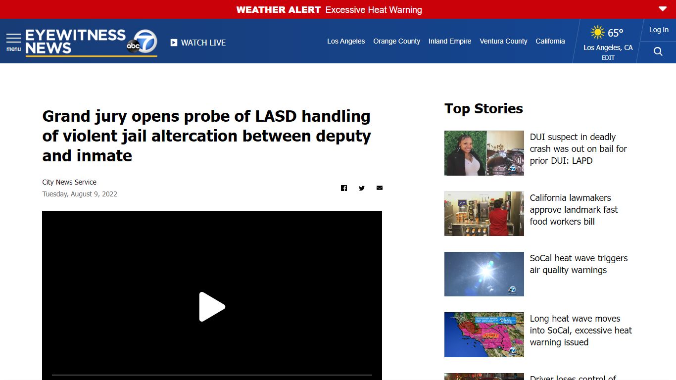 Grand jury opens probe of LASD handling of violent jail altercation ...